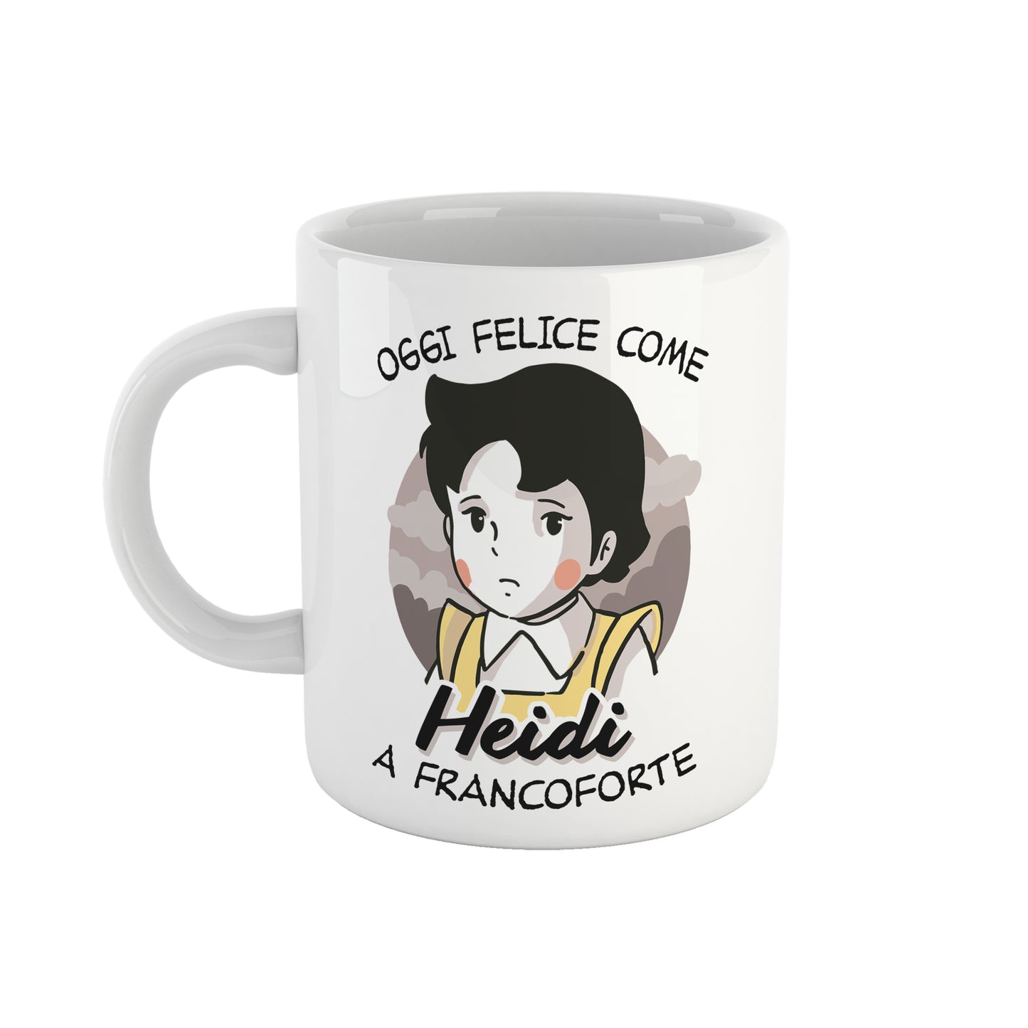 Lavender Tazza Divertente - Felice come Heidi a Francoforte - Mug sul Cartoon anni 80 - Eventi Choose ur Color Cuc shop