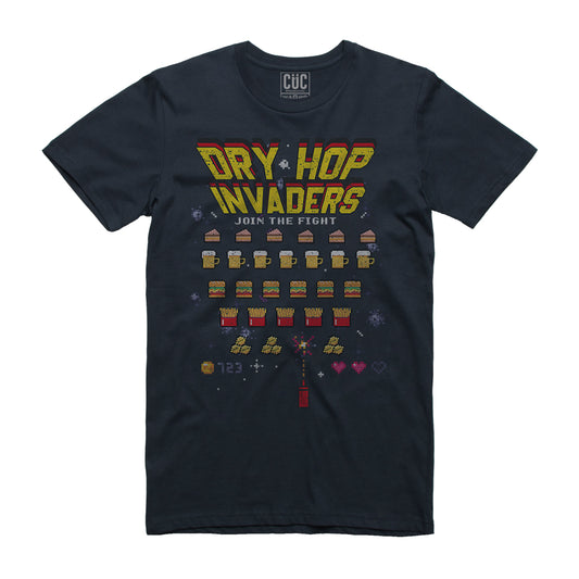 T-SHIRT DRY HOP BURGERS INVADERS - MERCH - CUC chooseurcolor